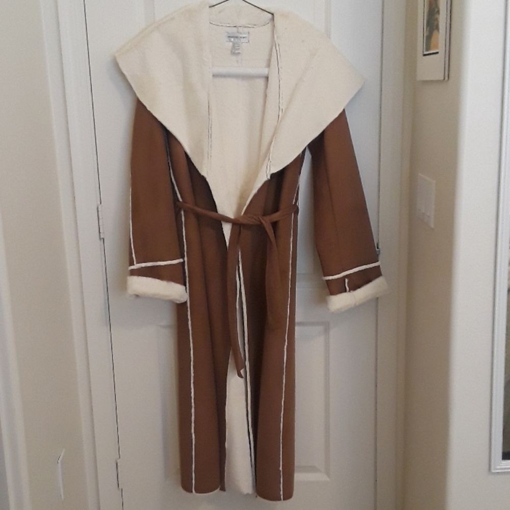 Suede look coat